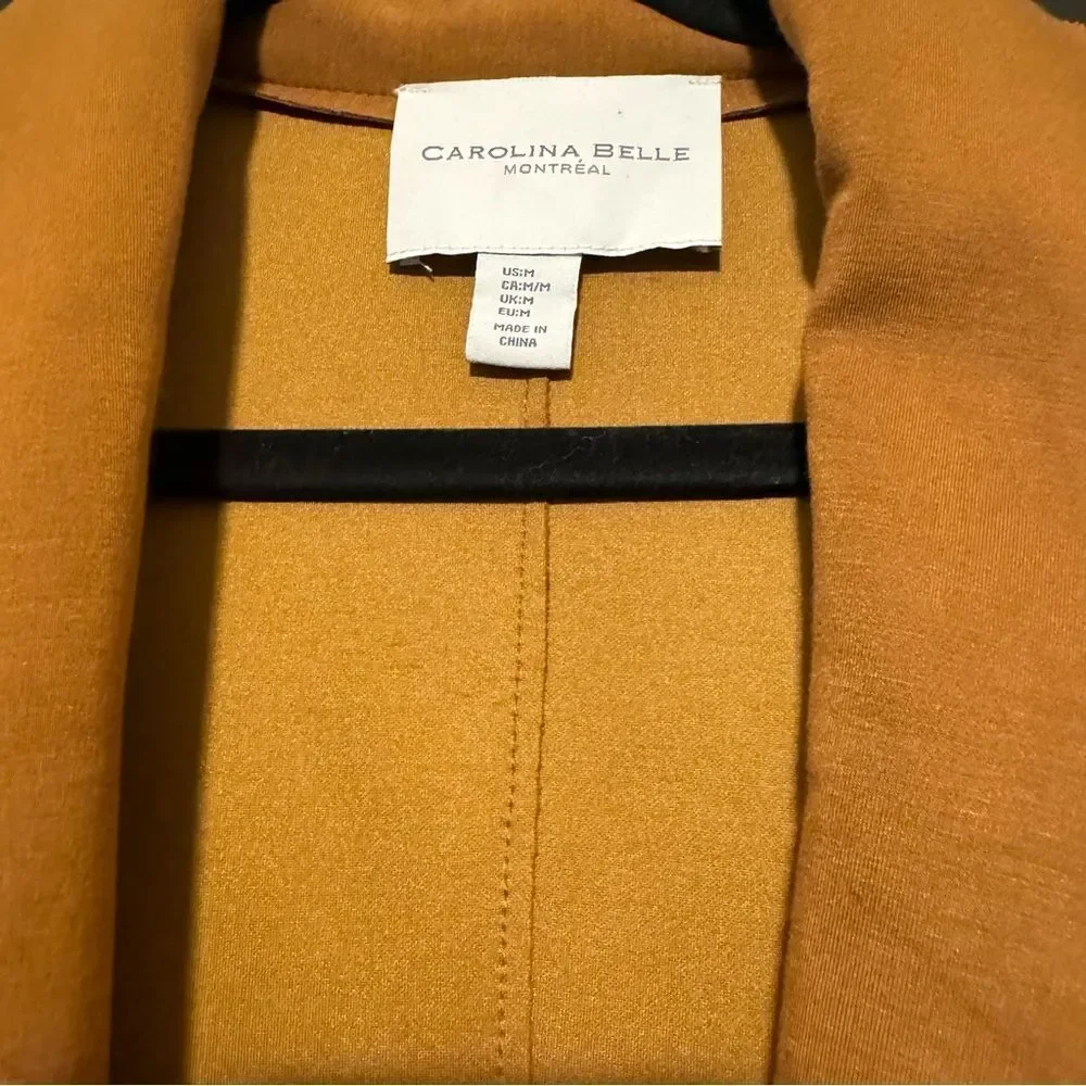 Carolina Belle Red-Brown Trench-Style Coat Jacket Size Medium